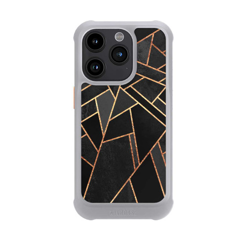 Apple iPhone 15 Pro NIVOmax Schwarze Nacht Gold Druck