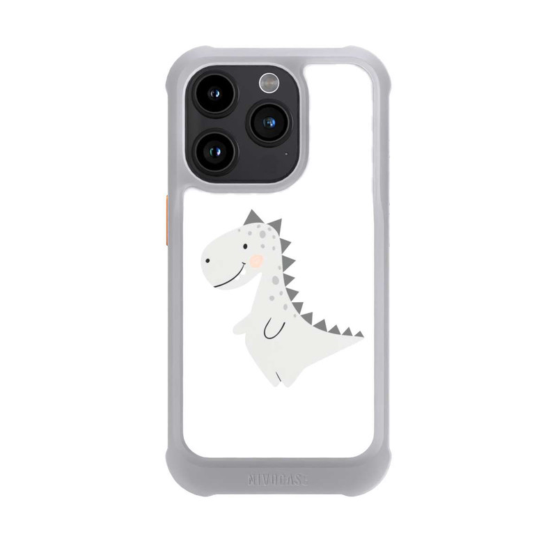 iPhone 15 Pro NIVOmax Grauer Dino