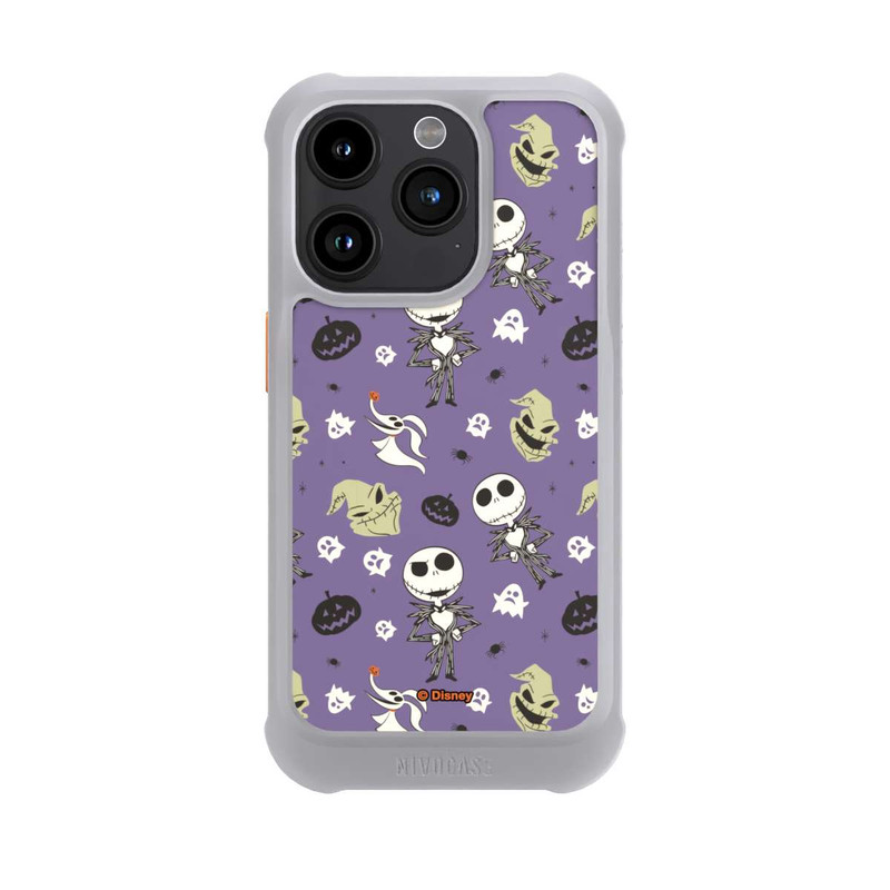 iPhone 15 Pro NIVOmax Jack Purple Pattern Tim Burtons Nightmare before Christmas