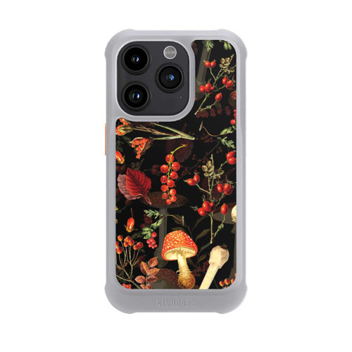 Apple iPhone 15 Pro NIVOmax Pilzmuster Schwarz