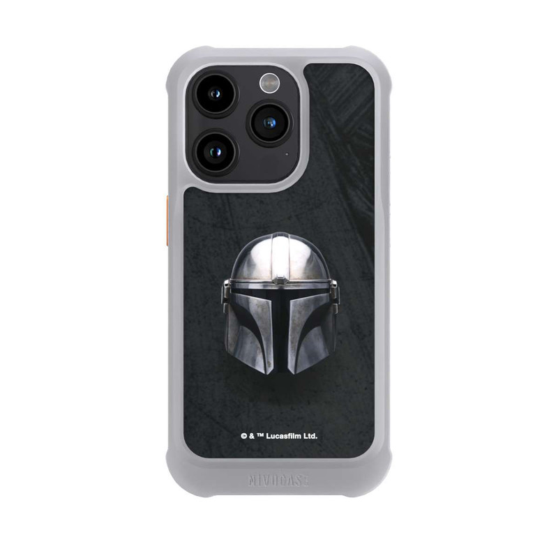 iPhone 15 Pro NIVOmax Schwarzer Mandalorianer Helm