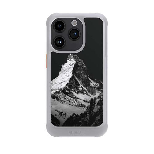 Apple iPhone 15 Pro NIVOmax Snow Capped Mountains grey