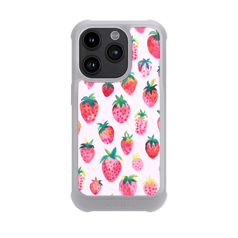 iPhone 15 Pro NIVOmax Watercolor Strawberries