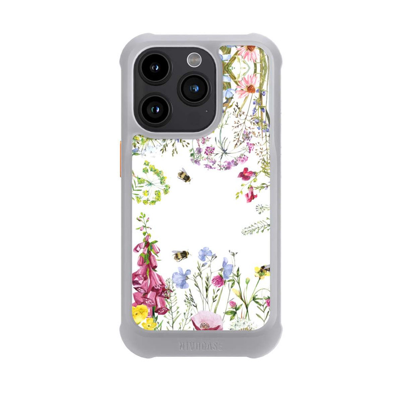 iPhone 15 Pro NIVOmax Sommerwiese Wildblumen Rahmen