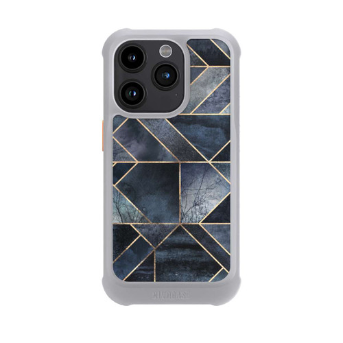 Apple iPhone 15 Pro NIVOmax Abstraktes Natur-Dunkelblau