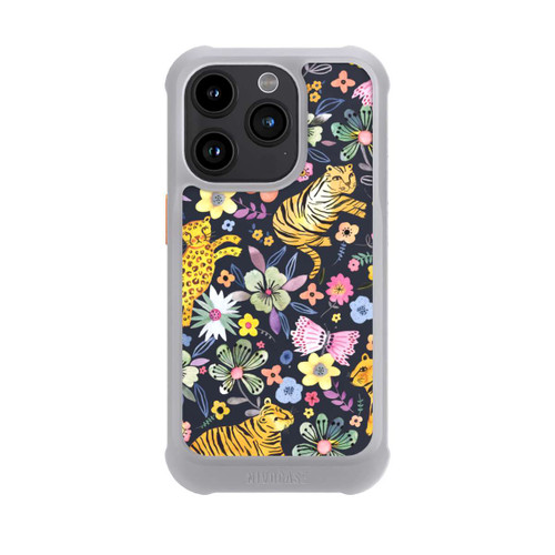 Apple iPhone 15 Pro NIVOmax Spring Tigers Flowers Black