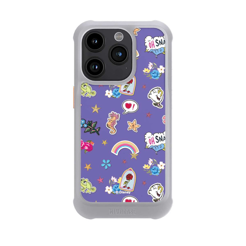 iPhone 15 Pro NIVOmax Princess Pattern Purple Disney Princess