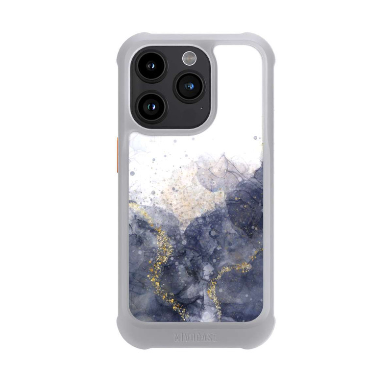 iPhone 15 Pro NIVOmax Alcohol Ink Blue Glamour