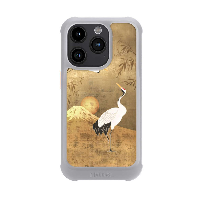 iPhone 15 Pro NIVOmax Kraniche Gold Japan 1