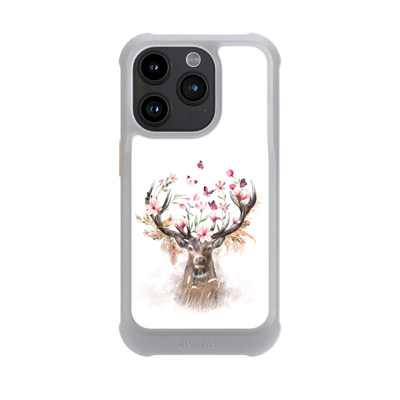 iPhone 15 Pro NIVOmax Deer Flowers Antlers