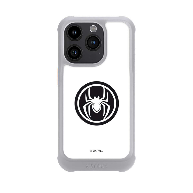 iPhone 15 Pro NIVOmax Spider-Man Logo White