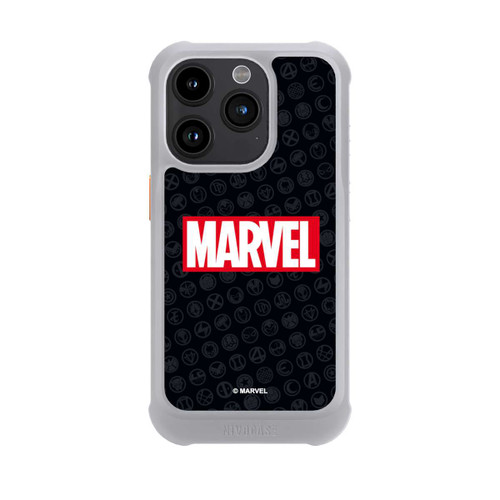 Apple iPhone 15 Pro NIVOmax Marvel Logo Black Red 