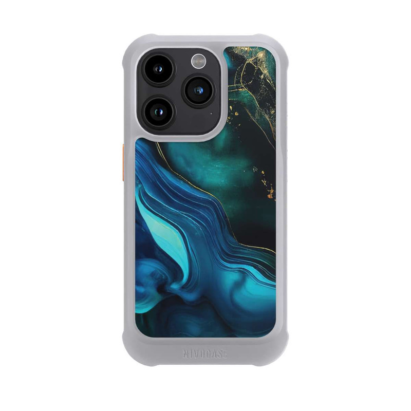 iPhone 15 Pro NIVOmax Blaugoldene Tinte mit KI