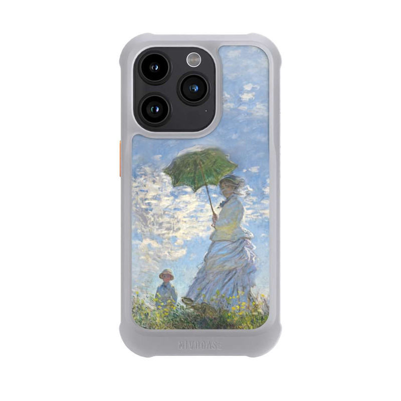 iPhone 15 Pro NIVOmax Frau mit Sonnenschirm - Monet