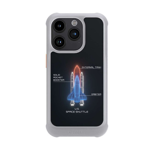 Apple iPhone 15 Pro NIVOmax Space Shuttle Wireframe