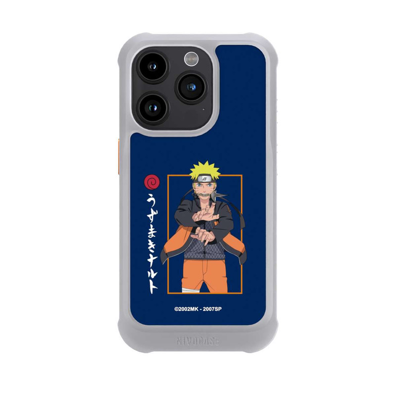 iPhone 15 Pro NIVOmax Naruto Kampfposition Blau