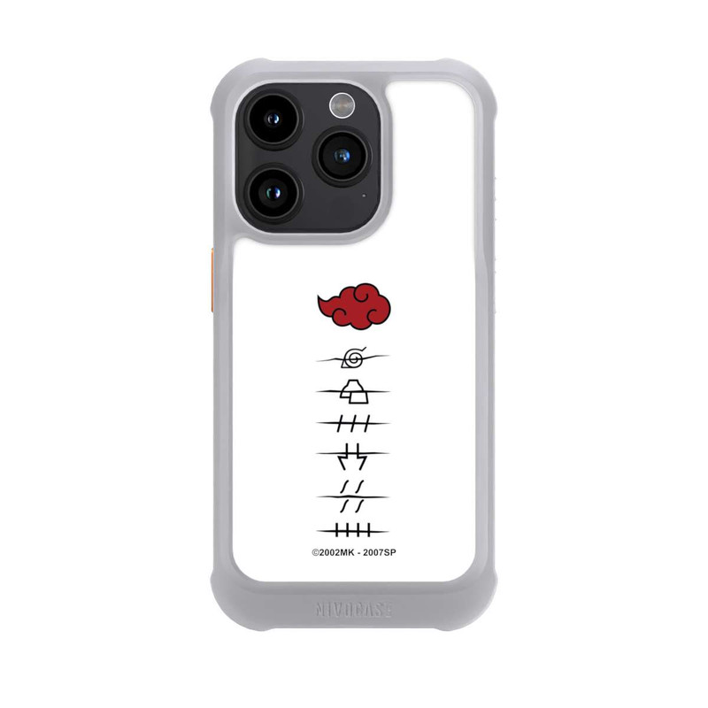 iPhone 15 Pro NIVOmax Akatsuki member symbols white
