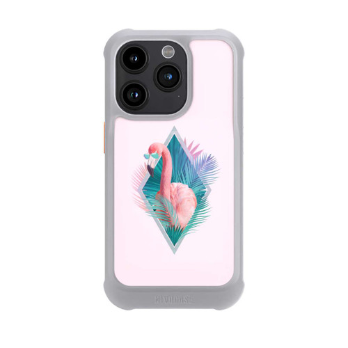 Apple iPhone 15 Pro NIVOmax Tropische Pflanzen Flamingo