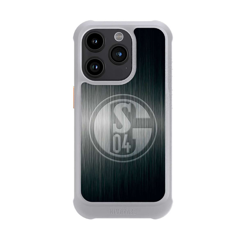 iPhone 15 Pro NIVOmax Schalke 04 Metall Look