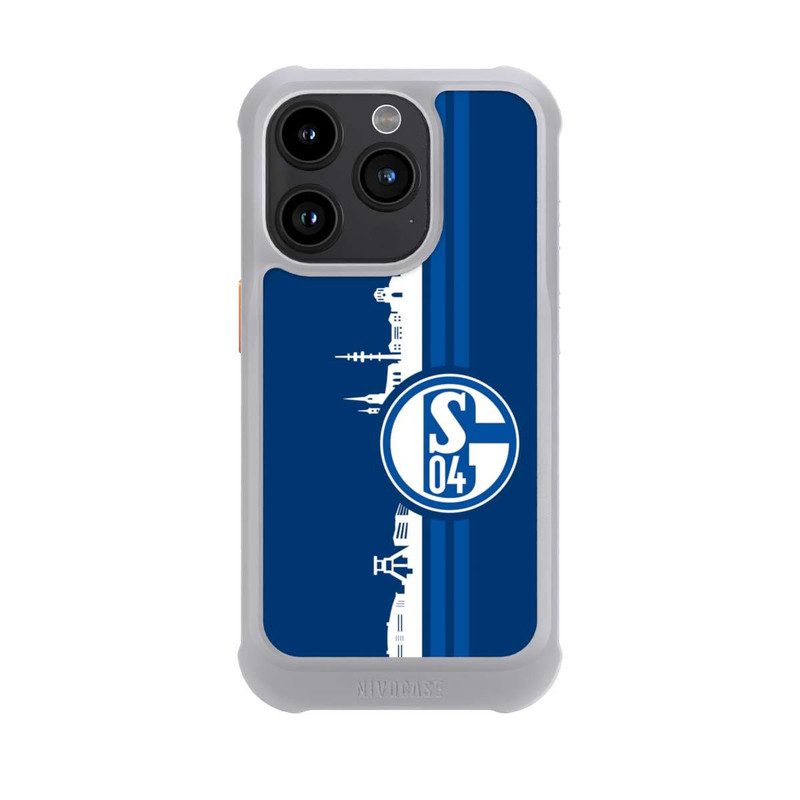 iPhone 15 Pro NIVOmax Schalke 04 Skyline Blau