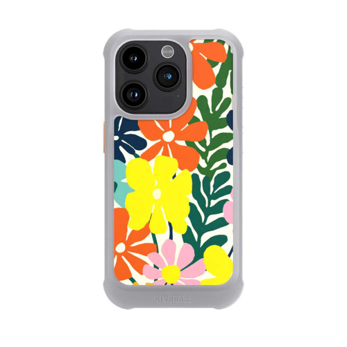 Apple iPhone 15 Pro NIVOmax Flowers Colorful Illustration