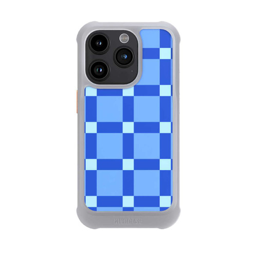 Apple iPhone 15 Pro NIVOmax Big Blue Checked Pattern