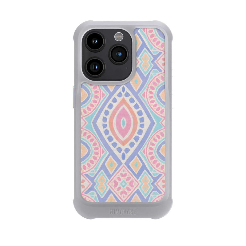 iPhone 15 Pro NIVOmax Boho Geometric Mosaic Intricate Tribal Design