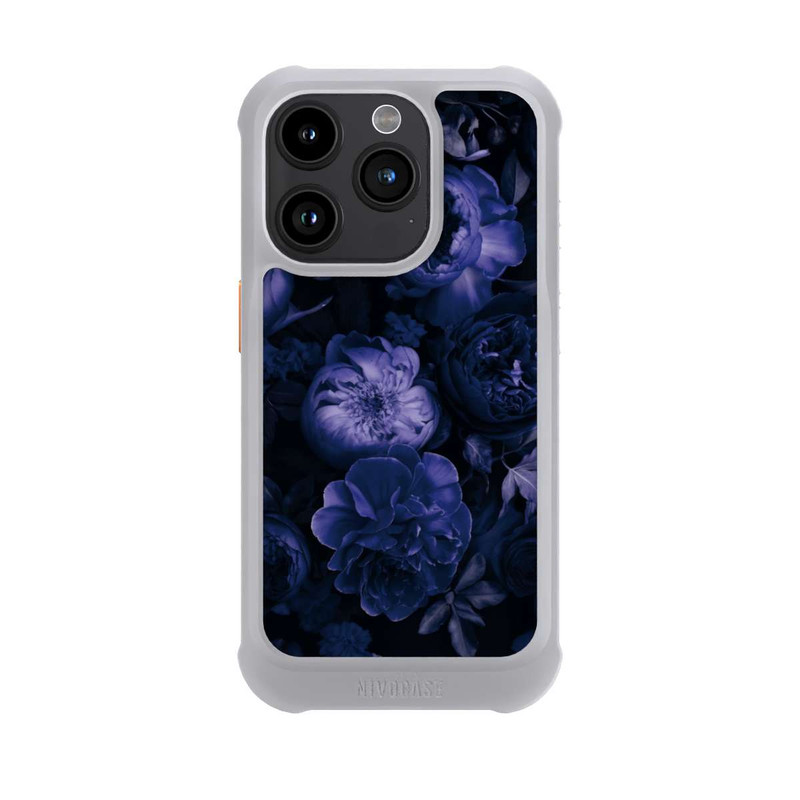 iPhone 15 Pro NIVOmax Victorian Grandeur Large Flowers Purple With AI