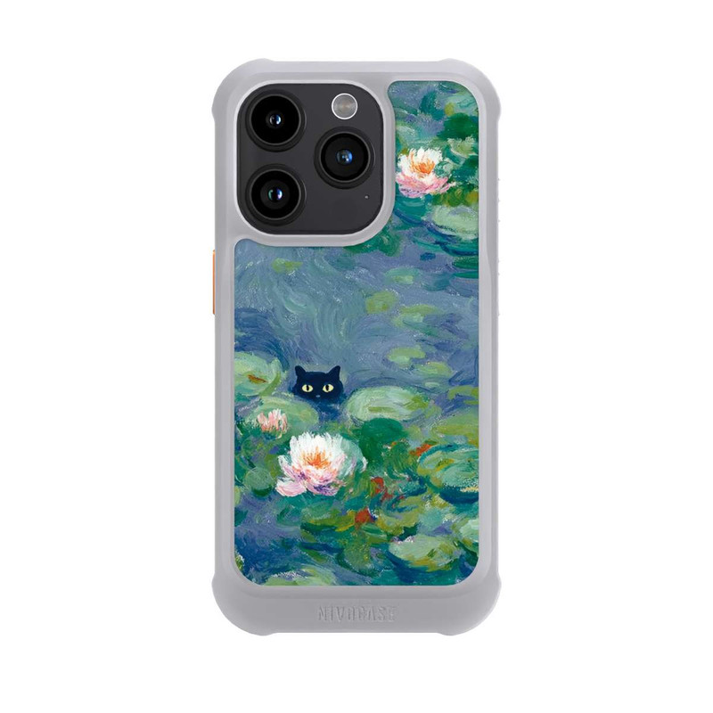 iPhone 15 Pro NIVOmax Cat in the Pond Painting