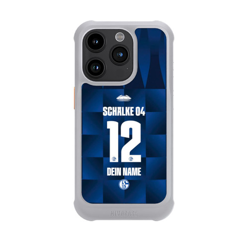 Apple iPhone 15 Pro NIVOmax Schalke 04 Trikot Personalisierbar 26-27