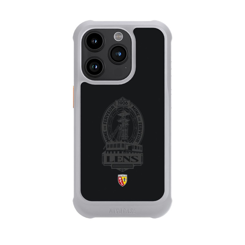 iPhone 15 Pro NIVOmax RC Lens Mine de Ferveur Emblème noir