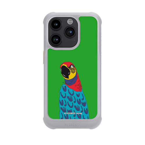 Apple iPhone 15 Pro NIVOmax Drei Fragezeichen und der Super-Papagei