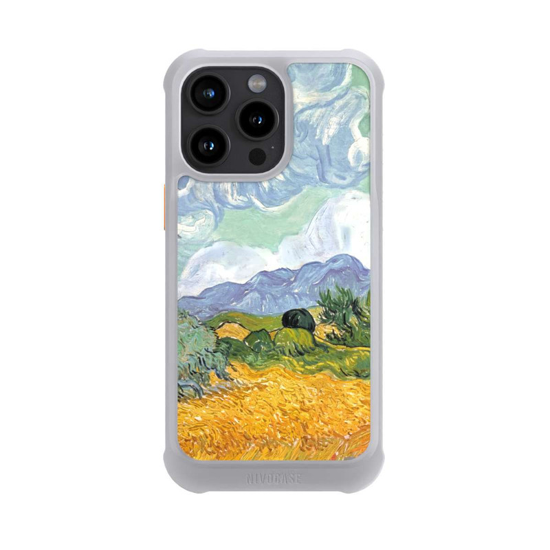 iPhone 15 Pro Max NIVOmax Weizenfeld mit Zypressen