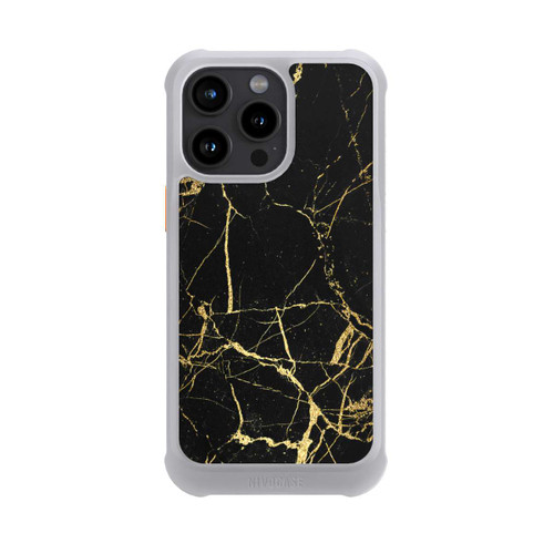 Apple iPhone 15 Pro Max NIVOmax Schwarzgoldener Marmor-Look