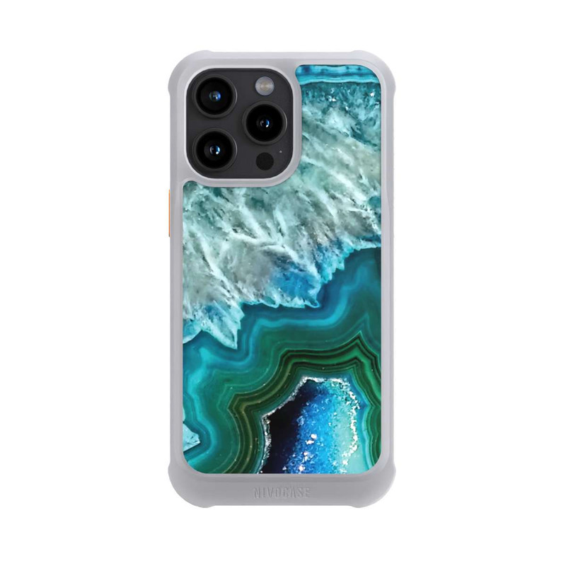 iPhone 15 Pro Max NIVOmax Kristall Achat Grün