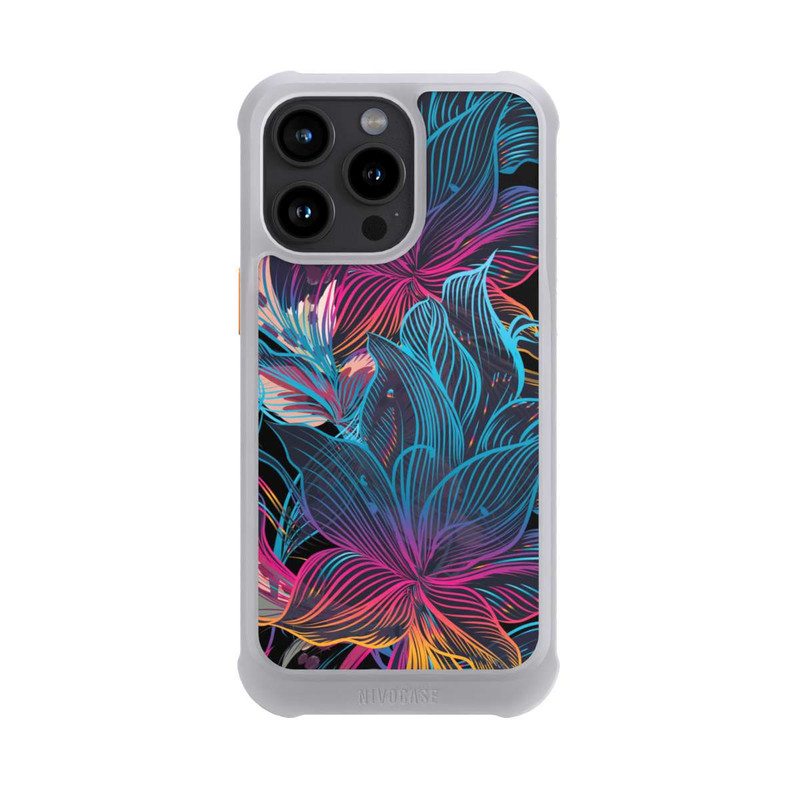 iPhone 15 Pro Max NIVOmax Neon Flower Power