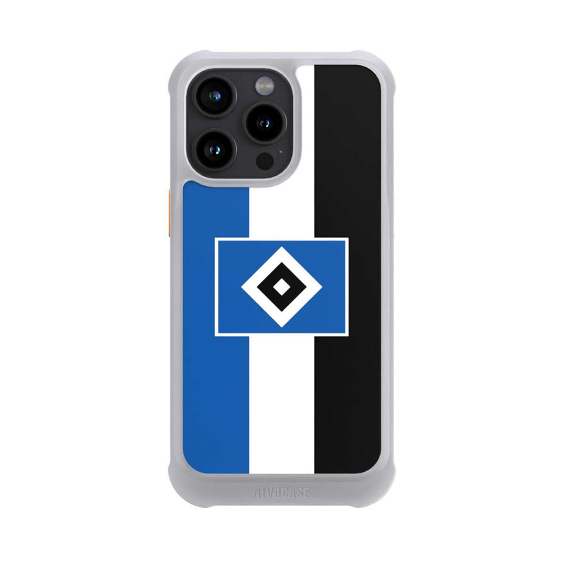 iPhone 15 Pro Max NIVOmax HSV Streifen - Blau-Weiß-Schwarz
