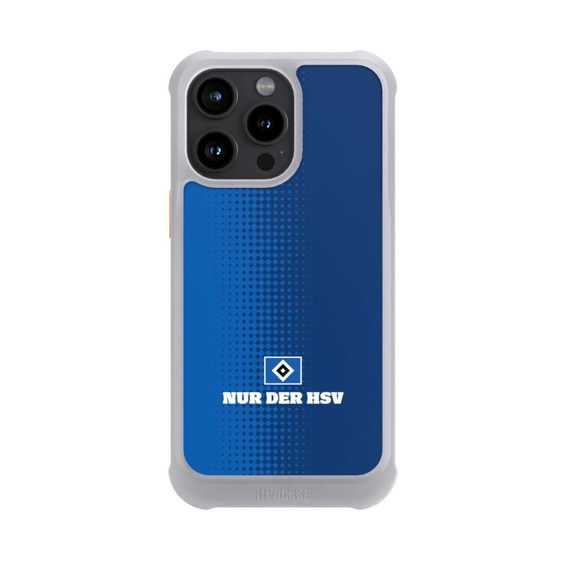 iPhone 15 Pro Max NIVOmax Nur der HSV - Rautenraster Blau