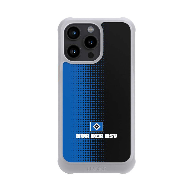 iPhone 15 Pro Max NIVOmax Nur der HSV - Rautenraster Schwarz