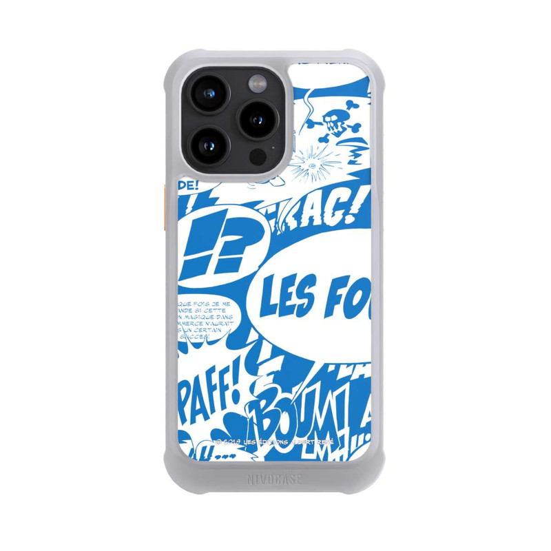 iPhone 15 Pro Max NIVOmax Sprechblasen Asterix Blau