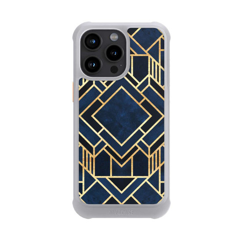 Apple iPhone 15 Pro Max NIVOmax Kunst Deko Blau Golddruck