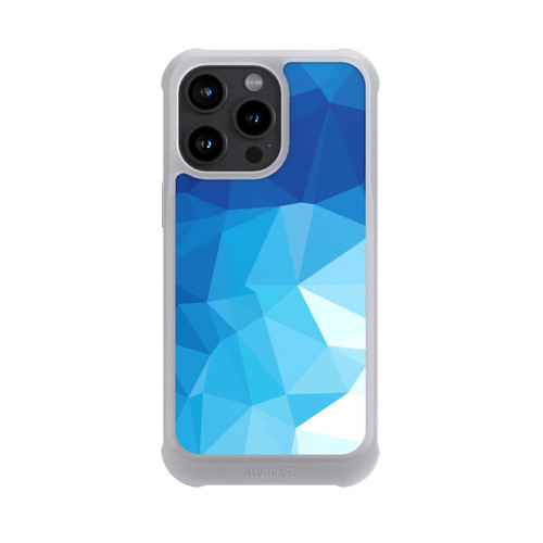 Apple iPhone 15 Pro Max NIVOmax Mosaïque Polygonale Bleue