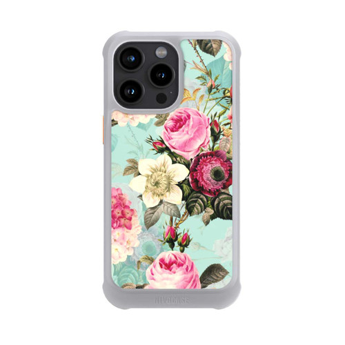 Apple iPhone 15 Pro Max NIVOmax Turquoise Wallpaper Roses