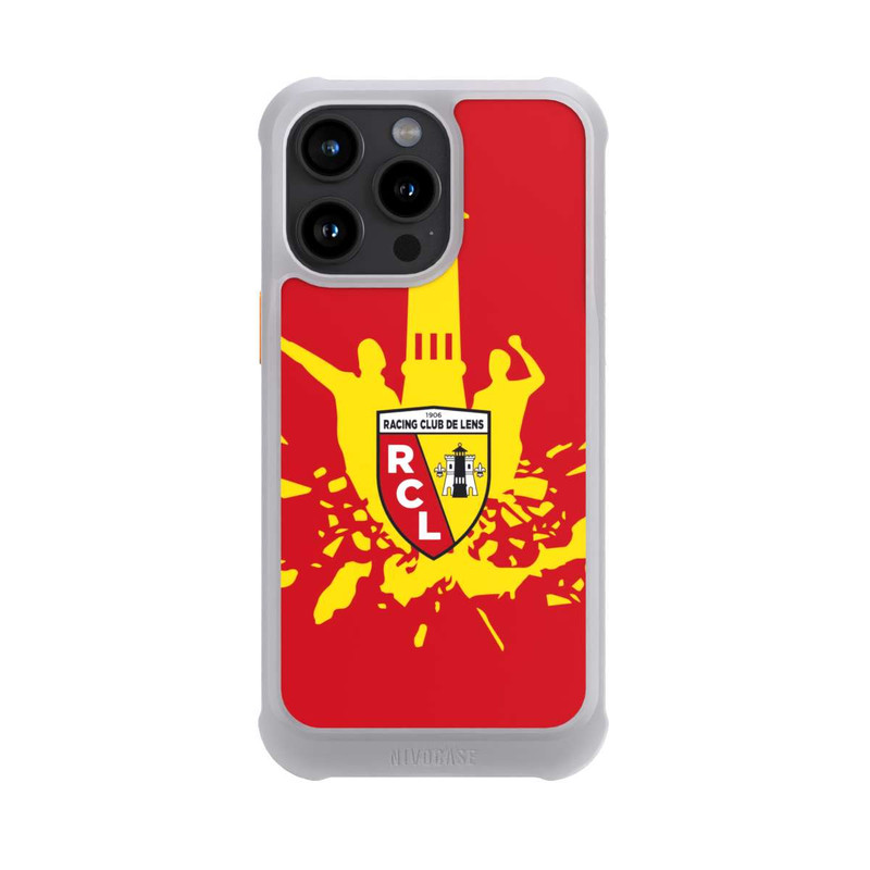 iPhone 15 Pro Max NIVOmax RC Lens Turm Gelb auf Rot