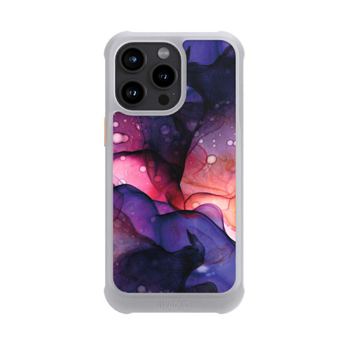 Apple iPhone 15 Pro Max NIVOmax Flüssige Kunst Lila-Pink