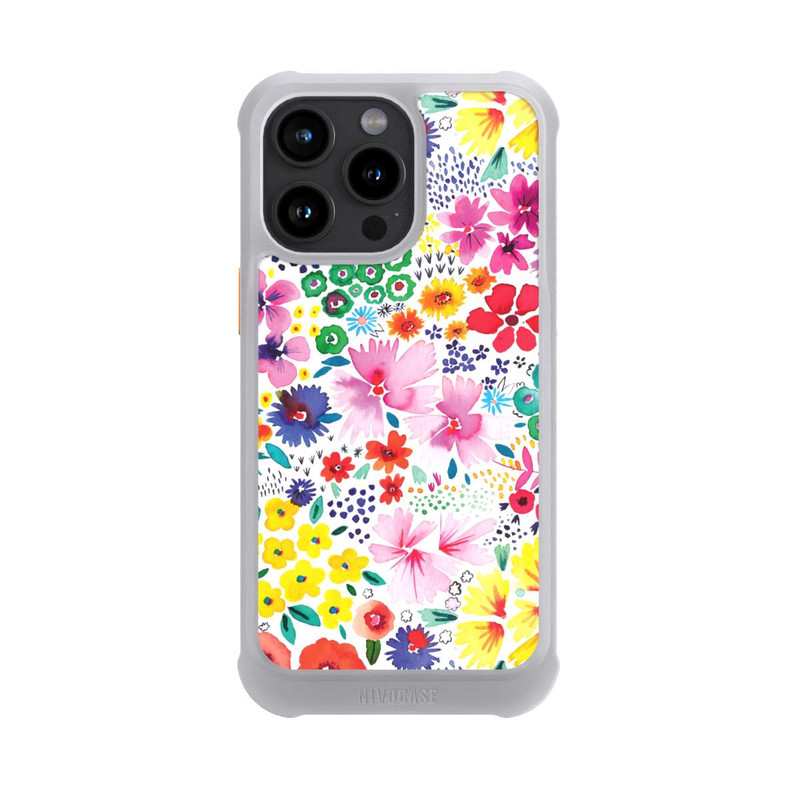 iPhone 15 Pro Max NIVOmax Kunstvolle kleine Frühlingsblumen