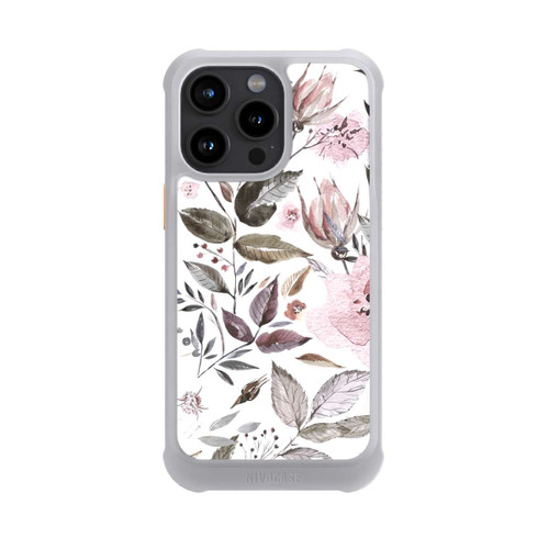 Apple iPhone 15 Pro Max NIVOmax Aquarelle Fleurs Roses Brunes