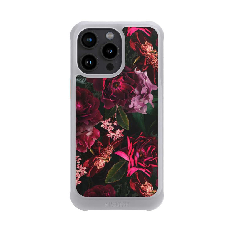 iPhone 15 Pro Max NIVOmax Dunkle romantische Vintage Rosen und Pfingstrosen