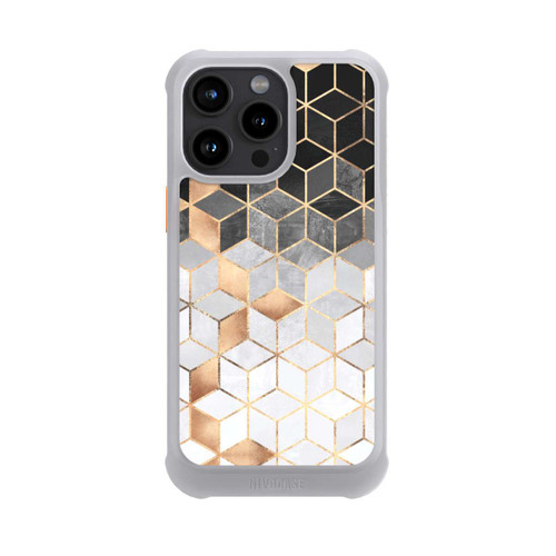 Apple iPhone 15 Pro Max NIVOmax Würfel dunkel und gold