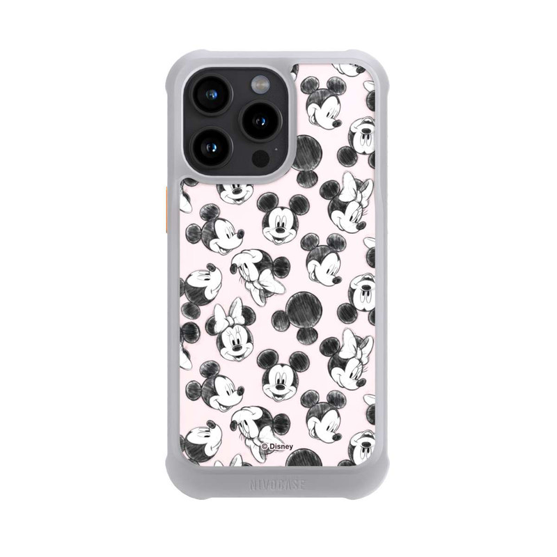iPhone 15 Pro Max NIVOmax Minnie & Mickey Viele Gesichter Pink